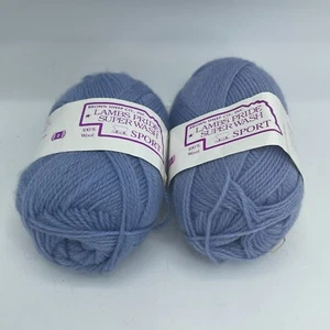 2 Blueberry Sorbet Brown Sheep Lambs Pride Superwash Sport 100% Wool Skeins - Picture 1 of 3