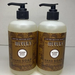 Mrs.Meyer’s Limited Edition Acorn Spice Clean Day Liquid Hand Soap 12.5oz 2ct - Picture 1 of 6