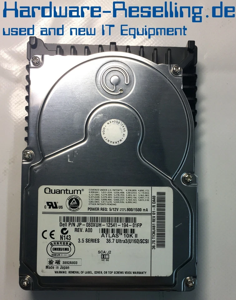 Quantum Atlas 10K 80XUH 36.7GB SCSI 80-pol HDD Disco Rigido - Immagine 1 di 1