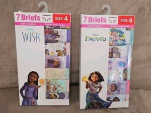 Disney Encanto Wish Assorted Girls Panties Briefs Lot of 2 Size 4 Underwear  - Picture 1 of 4
