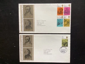 GB 1970 literario FDC, marca PO, Cockermouth + Rochester FDI pmks PD 375 - Imagen 1 de 1