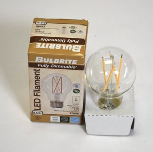 Bulbrite 776774 Fully Dimmable LED Filament Clear A19 2700K Medium Base - Picture 1 of 7