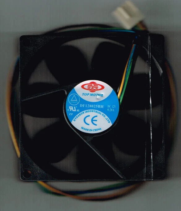 TopMotor 80mm x 25mm,4Pin PWM,Dual Ball Hi Speed,DF128025BH-PWMG - Image 1 of 1