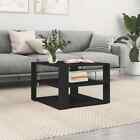 Coffee Table Black 59.5x59.5x40 Cm Engineered Wood Vidaxl