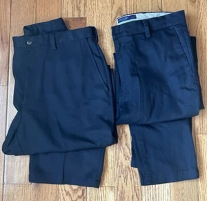 Lot Of 2 Black Mens Dress Pants 32 Waist Dockers & Haggar 32x32 32x30 ๐ - Picture 1 of 7