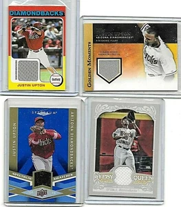 JUSTIN UPTON LOT OF 5 DIFFERENT AUTHENTIC GAME USED JERSEY CARDS - Picture 1 of 2