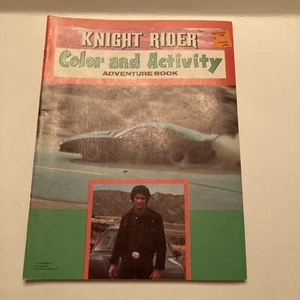 Knight Rider Color And Activity Book 1983-Pontiac Trans Am Hasselhoff - Picture 1 of 8