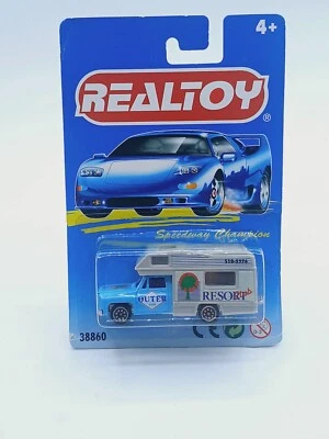 Chevrolet C-10 exclusivo de Toysrus diecast Realtoy de colección con cámper 1/64 sin usar, en caja  Foto 1 de 4