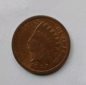1893 INDIAN HEAD CENT VG + Glossy Brown- With Nice Eye Appeal- Free Post #226 - Picture 1 of 3