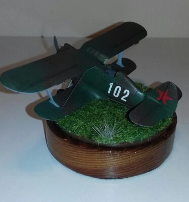 POLIKARPOV I 153  1/72 COSTRUITO BUILT GEBAUT 1/72 DA KIT IN PLASTICA - Immagine 1 di 4