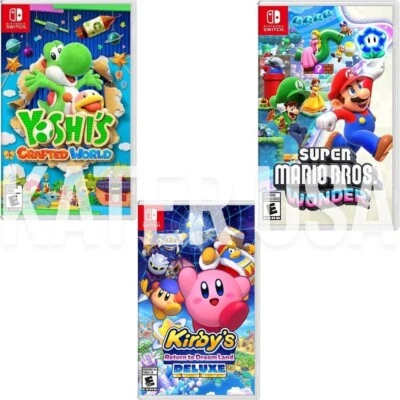 Yoshi's Crafted World & Kirby's DreamLand & Mario Wonder Switch Special Bundle - Image 1 of 4