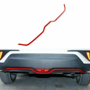 1Pc Red ABS Rear Bumper Protector Strip Cover Trim For Toyota CHR C-HR 2016-2020 - Picture 1 of 5