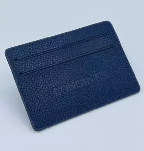 Longines porta garanzia porta carte warranty holder wallet pelle blu originale - Imagen 1 de 7