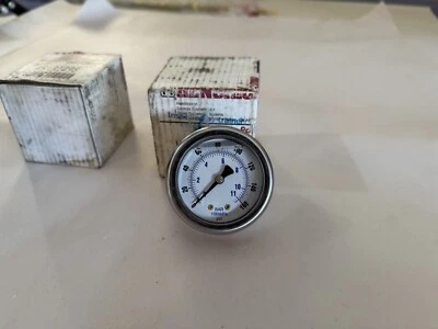 Liquid Filled Back Mount Pressure Gauge with 2" Dial, 0-160 PSI, 1/8" Male NPT - Image 1 of 3