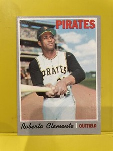 1970 Topps baseball card #350 Roberto Clemente Pittsburgh Pirates EX+