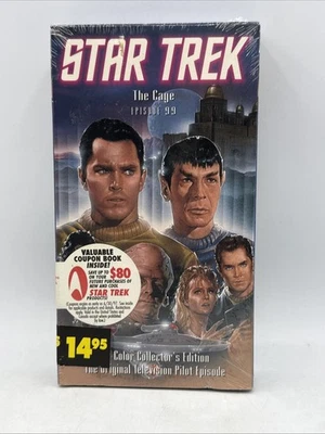 Винтажная видеокассета Star Trek The Cage Episode 99 (1993) новая запечатанная - Изображение 1 из 4