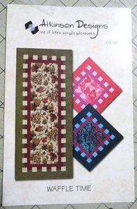 Patrón de edredón corredor de mesa Atkinson Designs "Waffle Time" - Imagen 1 de 2