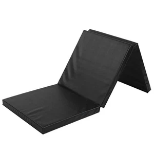 Drei& 8209; Falten Gymnastik Mat Verdickung Tanz Fitness Faux Leathe Kisse CU - Afbeelding 1 van 21