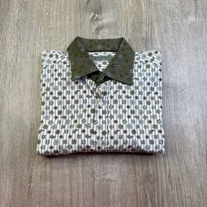 ETRO SPA Long Sleeve Button Up Collar Italian Shirt Paisley Print Men’s Size 42 - Picture 1 of 10