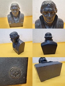 BUDERUS Skulptur Martin Luther Büste Figur Eisenguss 22,8 cm / 4,67 kg - Bild 1 von 23