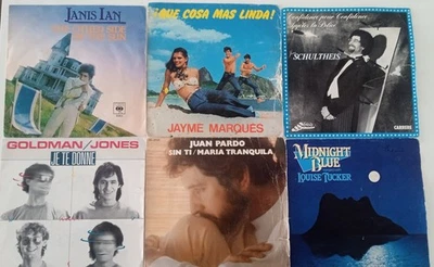 Lote De 6 Discos Single Vinyl 7" Años 80 (II) España, Francia Y Holanda - Imagen 1 de 4
