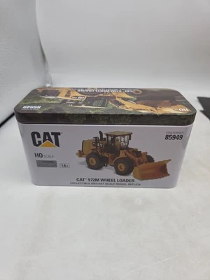 CAT 972M Wheel Loader 1:87 HO Scale Diecast Model + Tin - Diecast Masters 85949 - Image 1 of 4