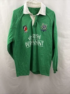 Irish Permanent Ireland Long Sleeve Shirt Rugby Jersey Men XL World Cup Irish 08 - Picture 1 of 11