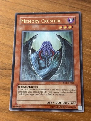 Memory Crusher Soi-En029 Shadow of Infinity-Unlimited Ultimate Rare Yugioh - Bild 1 von 3