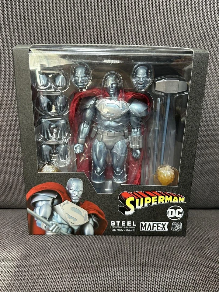 Medicom Mafex No. 181 STEEL RETURN OF SUPERMAN action figure INHAND US SELLER