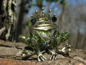 Metaphysischer Prinz bezaubernder Frosch Brosche WUNSCHMANIFESTATION Wünsche erfüllt - Bild 1 von 1