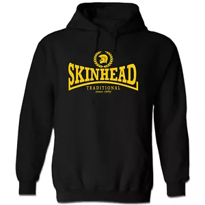SKINHEAD TRADITIONAL Hoodie / Kapu S-XXL Oi! Skinhead Punk Working Class - Picture 1 of 2