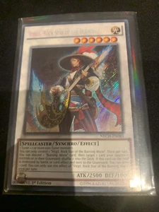 Virgil, Rockstar of the Burning Abyss NECH-EN085 Secret Rare 1st Edition - Picture 1 of 1