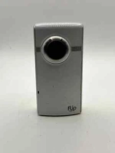 Flip Video Ultra Camcorder Silver Pocket Size LCD Screen Built-in Microphone - Picture 1 of 6