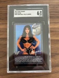 2001 Comic Images Chyna 105 WWF Raw Deal Graded 6 Extra Super Rare Pop 1 SGC - Picture 1 of 2