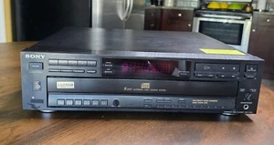 SONY CDP-C67ES ELEVATED STANDARD 5 DISC CHANGER W/ REMOTE POWER TESTED, FS! - Picture 1 of 17