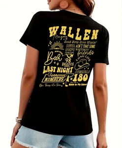 Morgan Wallen Womens T-shirt Brand new black color Small, Medium, Large, X-Large - Picture 1 of 4