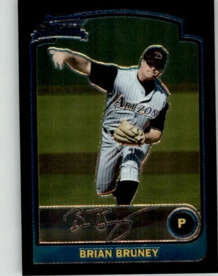 2003 BOWMAN CHROME - RC #185 BRIAN BRUNEY ARIZONA DIAMONDBACKS - Image 1 of 2