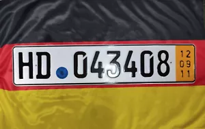 Germany German Temporary License Plate - Heidelberg / Rhein-Neckar-Kreis – Baden - Picture 1 of 1