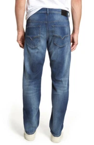 Jeans elasticizzati nuovi con etichette Thytan 084GR gamba dritta taglia W 29 X L 32 - Foto 1 di 12