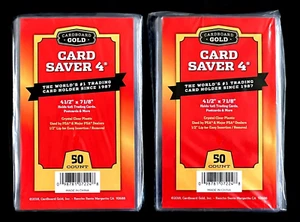 100 nuovi cartoni oro card saver 4 semi rigidi classificazione PSA SPEDIZIONE GRATUITA - Foto 1 di 2