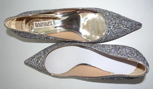 Bomba Badgley Mischka para mujer Madison Ii talla 8, brillo plateado - Imagen 1 de 11