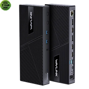 Universal Docking Station USB-C Dock Hub for Intel/M1/M2 Mac/Dell/Asus 100W PD - Picture 1 of 13