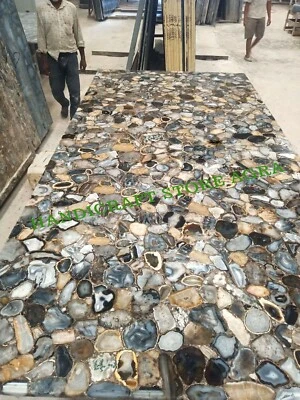 Brown Agate Table Top For Side Table, Corner Table, Meeting Table, Coffee Table - Image 1 of 4