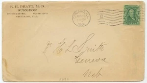 1904 Chicago Illinois Dr. E H Pratt 100 State St - homeopathic medicine - Picture 1 of 1