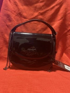 Lipault Paris Plume Vinyl Saddle Bag Black New With Tags (Some Scuffs) - Picture 1 of 10
