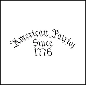 American Patirot Since 1776 Vinyl Decal - Picture 1 of 4