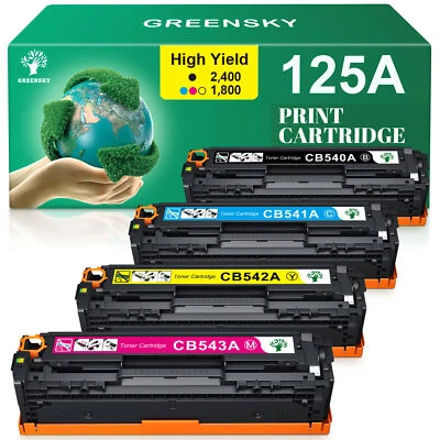 4 PK Toner Cartridges Set CB540A 125A BCMY For HP Laserjet CM1300 MFP CM1312 nfi - Image 1 of 4