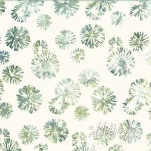 SAGE Sand Dollar Hoffman Batiks Bali Hand-Dyed Watercolors Quilting Fabric Cotto - Picture 1 of 1
