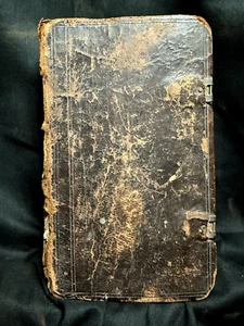1700’s GERMAN BIBLE Old New Testaments ILLUSTRATED Black Letter - Picture 1 of 23