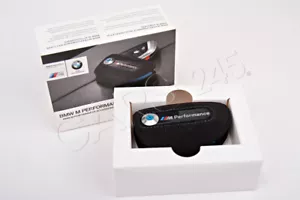 Genuine BMW M Performance Alcantara Key Fob Holder Bag Carbon Cover 82292355519 - Picture 1 of 4